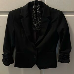 Express 3/4 Rouched Sleeve Jacket